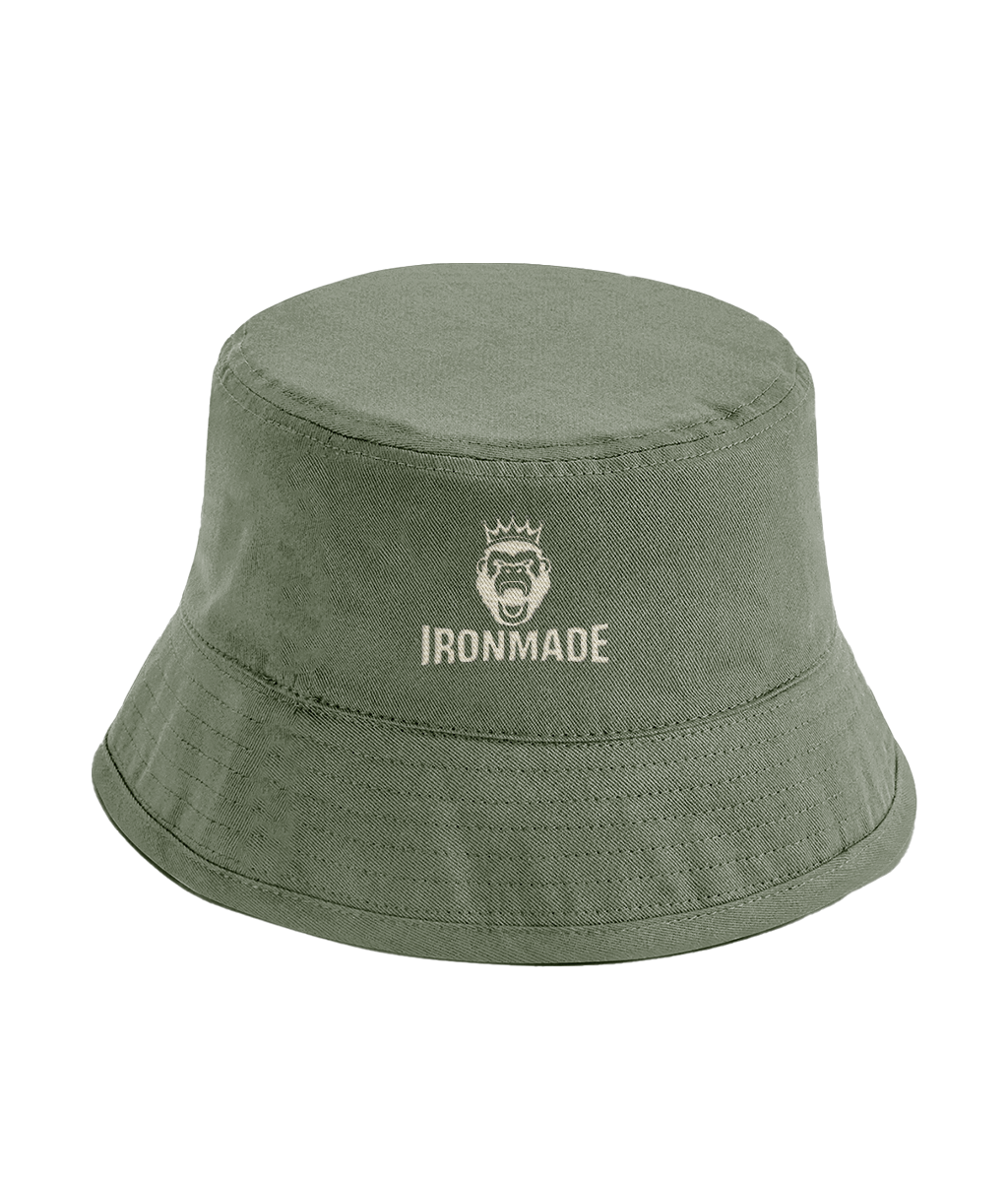 Organic cotton bucket hat front view