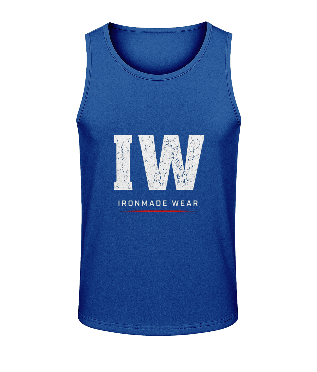 Kids active polyester vest in Royal Blue