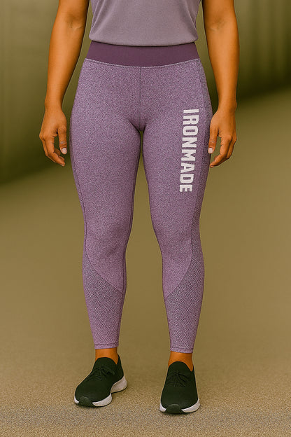 Women’s Seamless 3D Fit Sculpt Leggings in Purple – breathable fitted workout leggings