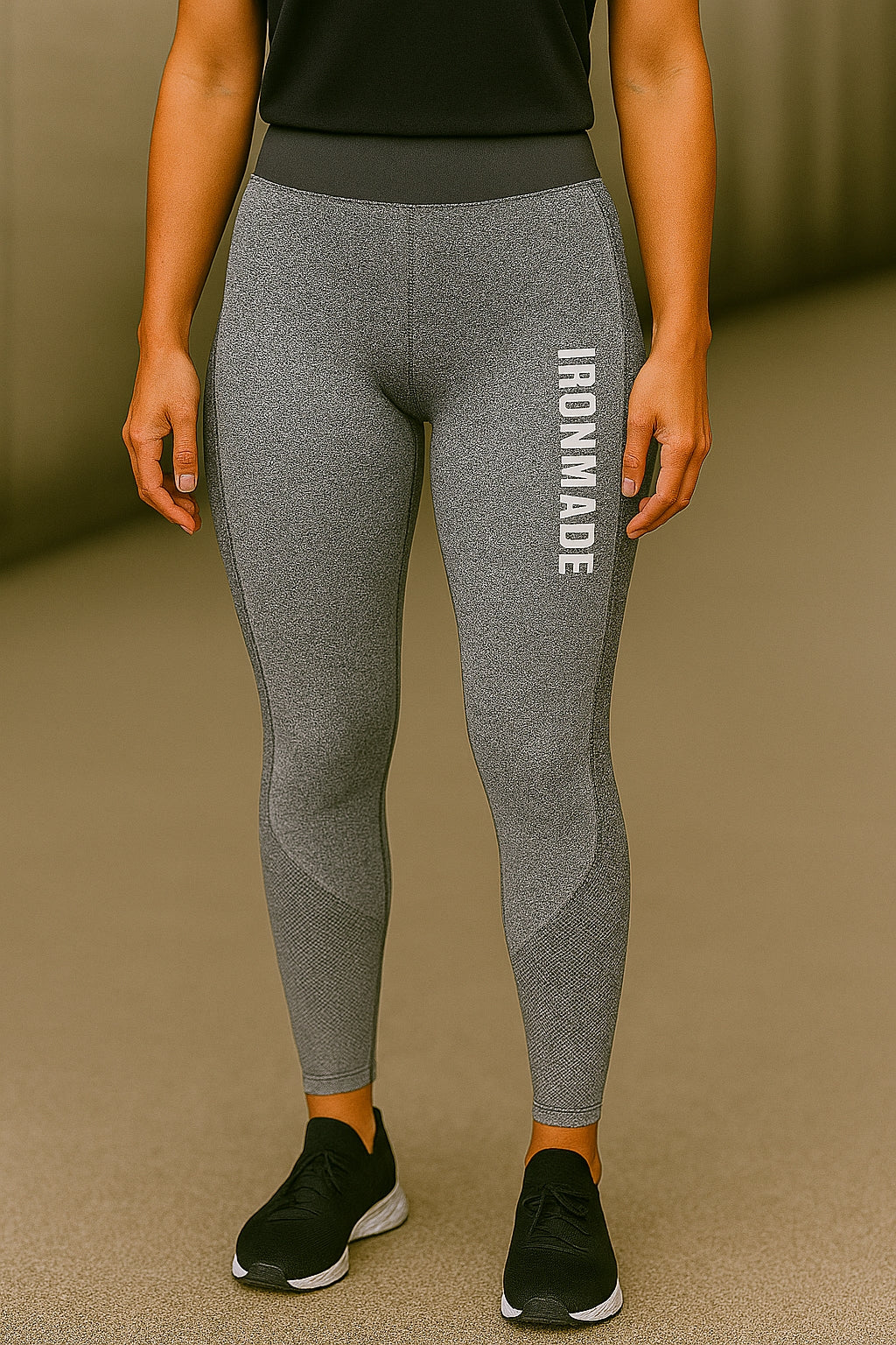 Women’s Seamless 3D Fit Sculpt Leggings in Charcoal – squat‑proof moisture‑wicking gym leggings