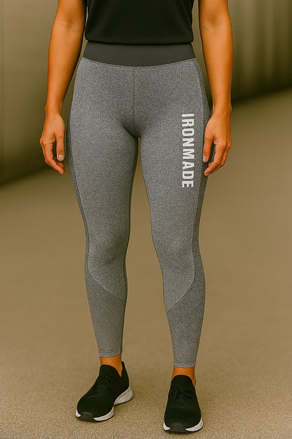Women’s Seamless 3D Fit Sculpt Leggings in Charcoal – squat‑proof moisture‑wicking gym leggings
