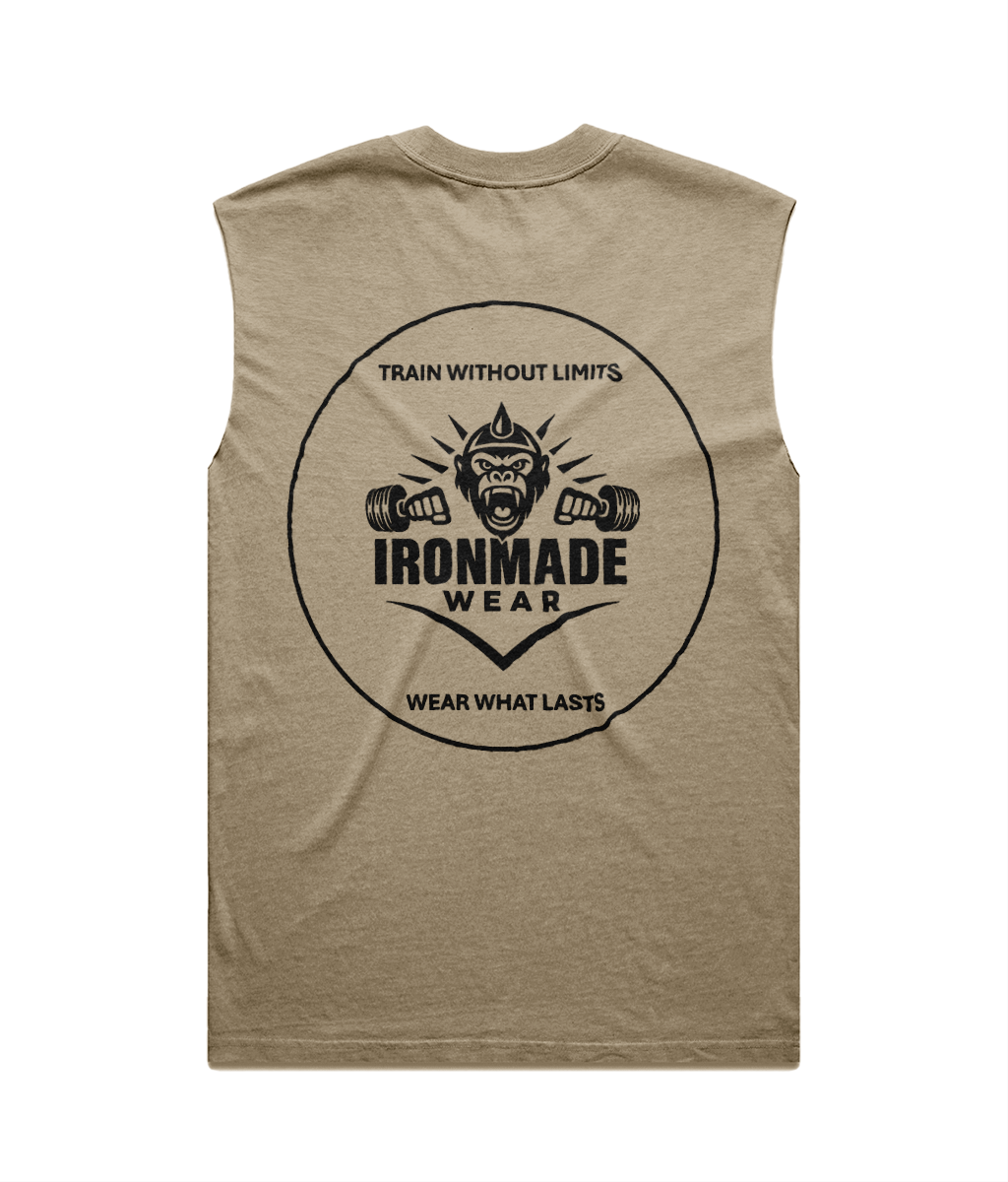 Men’s Faded Tank Top | Double Logo- Light Collection