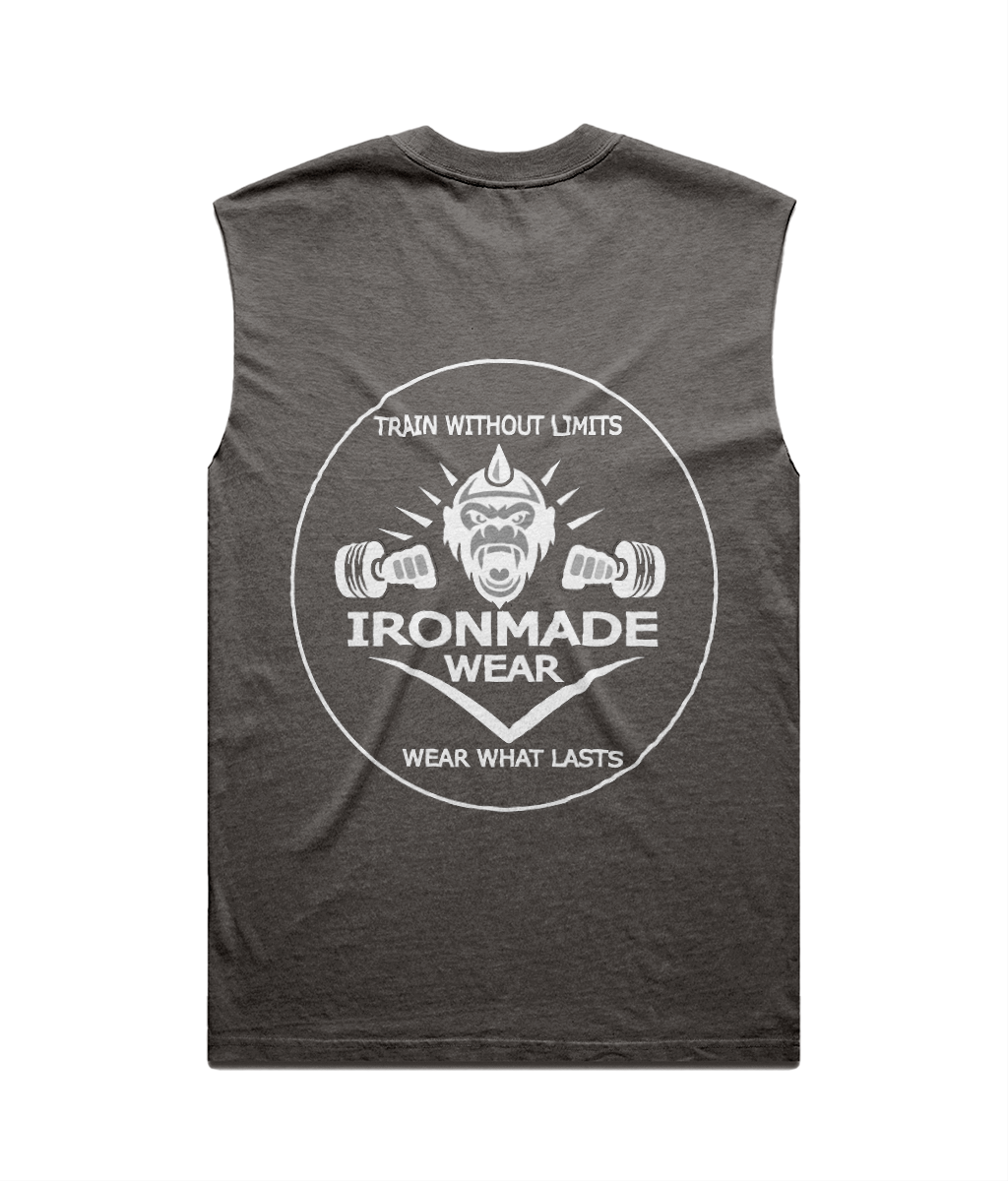 Men’s Faded Tank Top | Double Logo- Dark Collection
