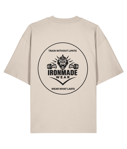 Men’s Oversized Tee | Double Logo- Light Collection