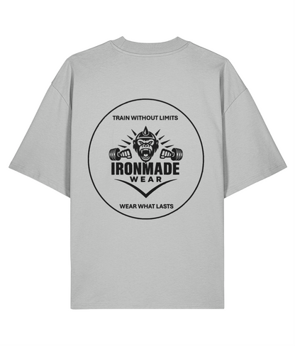 Men’s Oversized Tee | Double Logo- Light Collection
