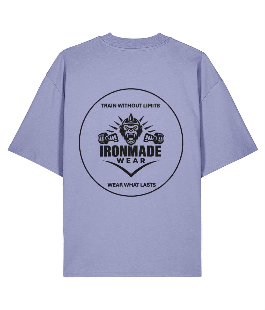 Men’s Oversized Tee | Double Logo- Light Collection