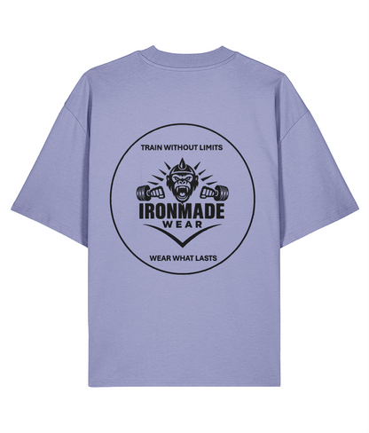 Men’s Oversized Tee | Double Logo- Light Collection