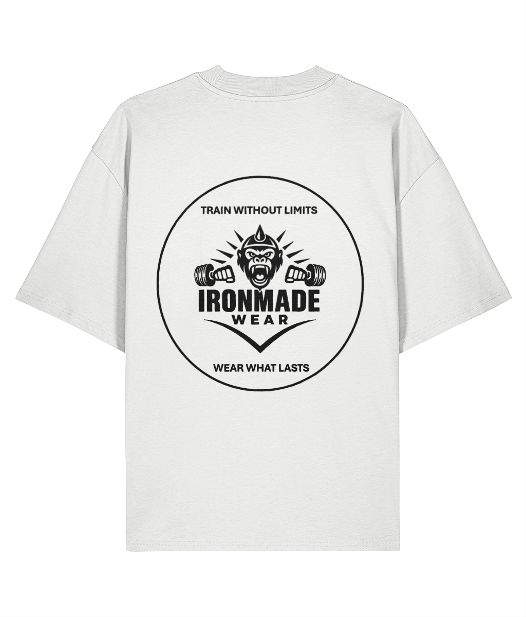 Men’s Oversized Tee | Double Logo- Light Collection
