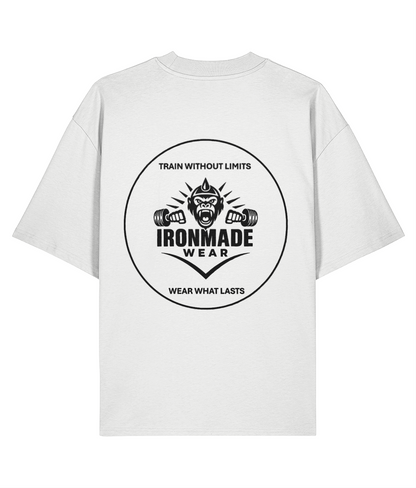 Men’s Oversized Tee | Double Logo- Light Collection