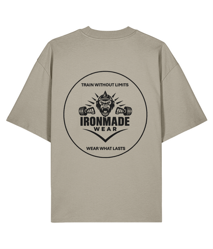 Men’s Oversized Tee | Double Logo- Light Collection