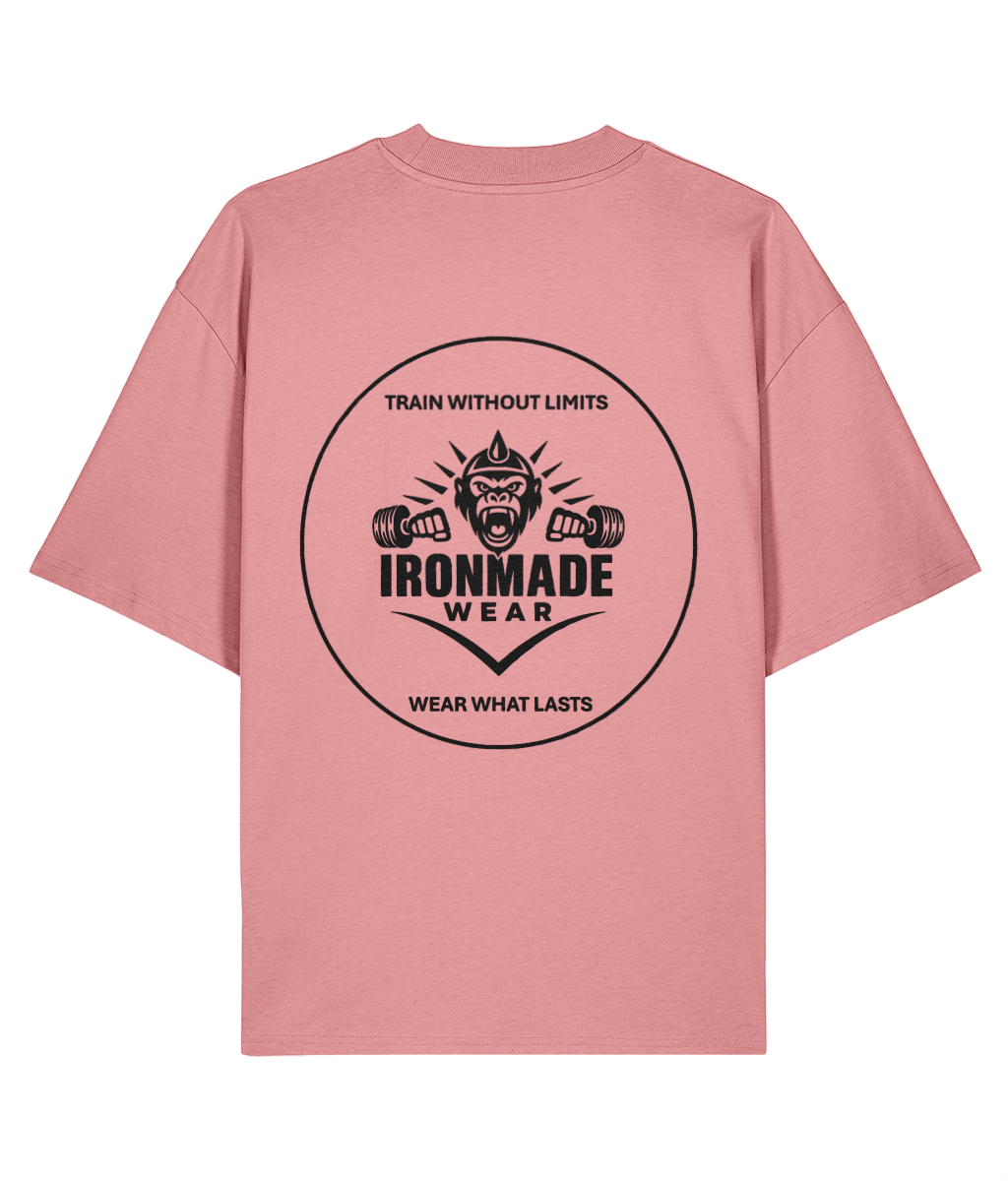 Men’s Oversized Tee | Double Logo- Light Collection