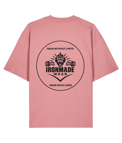 Men’s Oversized Tee | Double Logo- Light Collection
