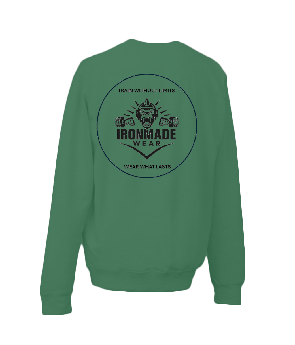 Kids sweatshirt in Bottle Green – warm fleece kids jumper
