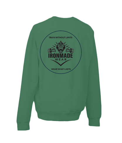 Kids sweatshirt in Bottle Green – warm fleece kids jumper