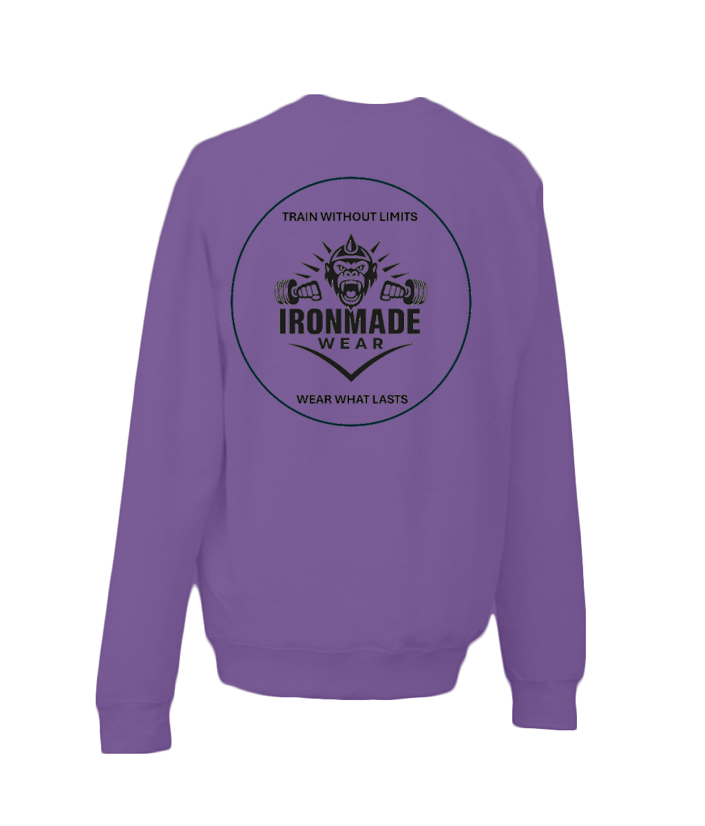 Kids sweatshirt in Purple – brushed fleece regular fit kids top