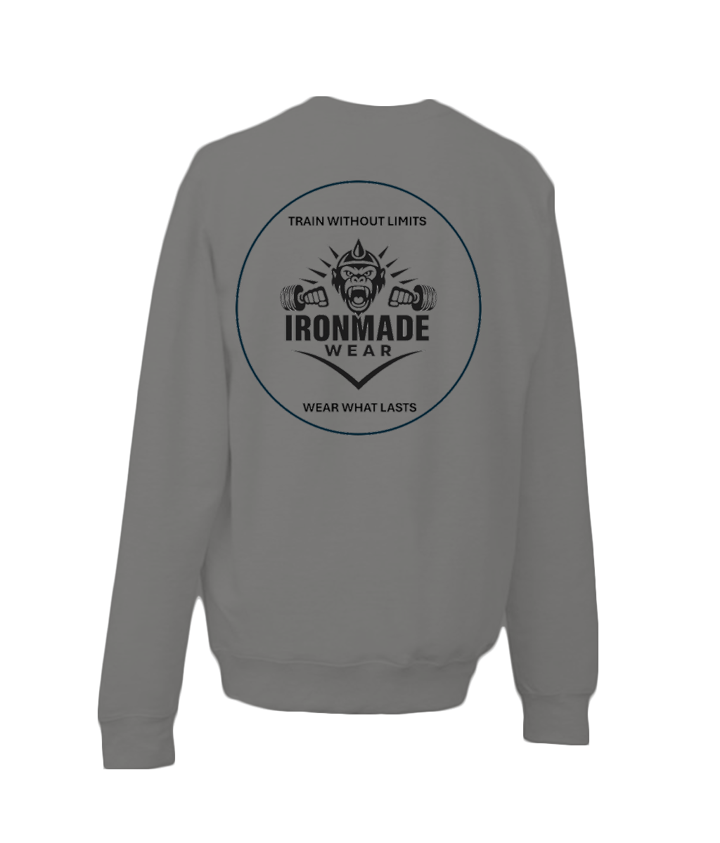 Kids sweatshirt in Charcoal – cosy brushed fleece regular fit top