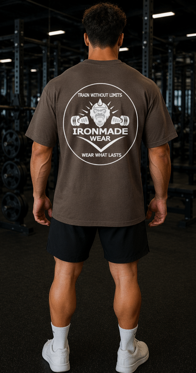 Men’s Oversized Tee | Double Logo- Dark Collection