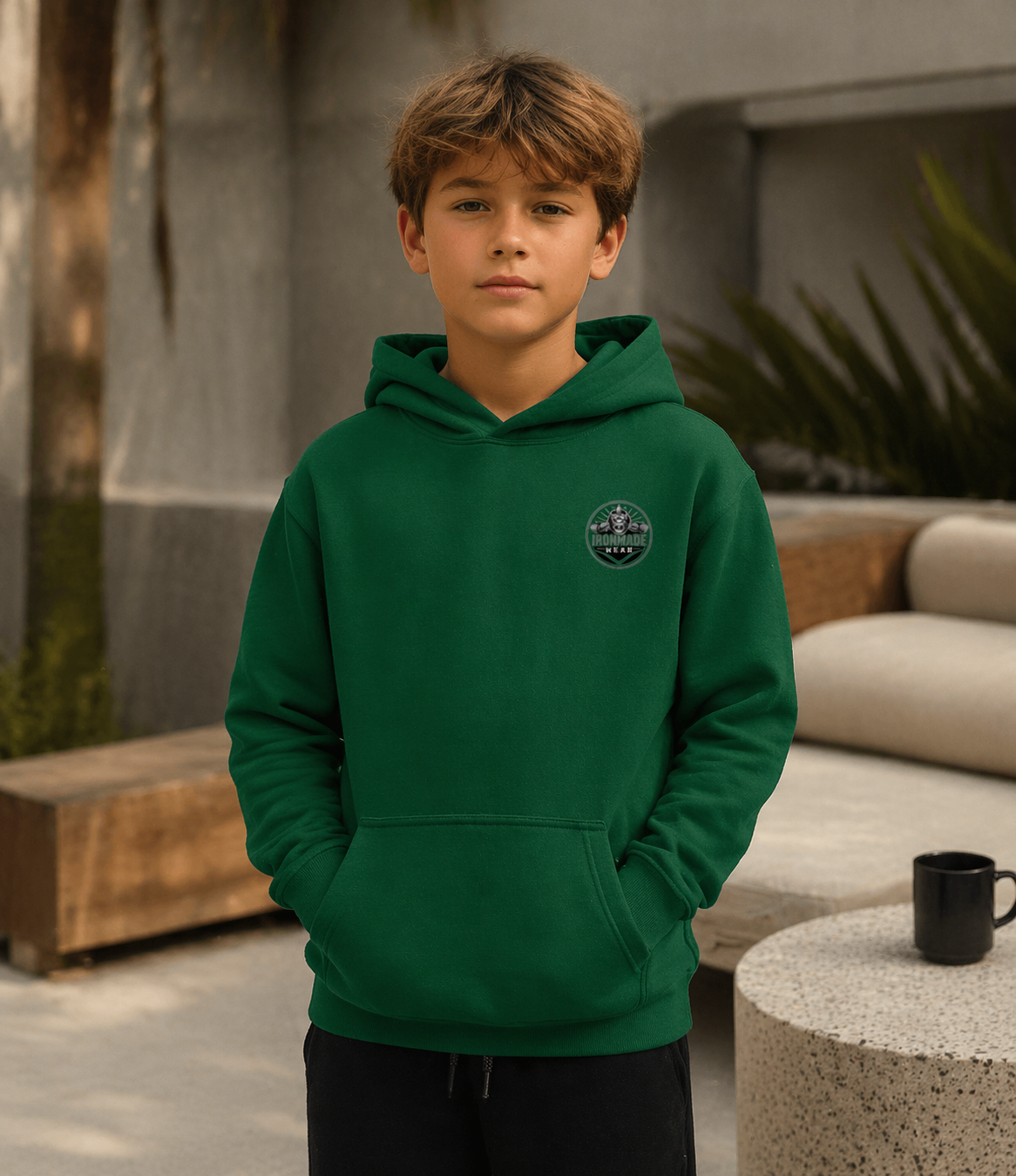 Kids Hoodie- Single Logo