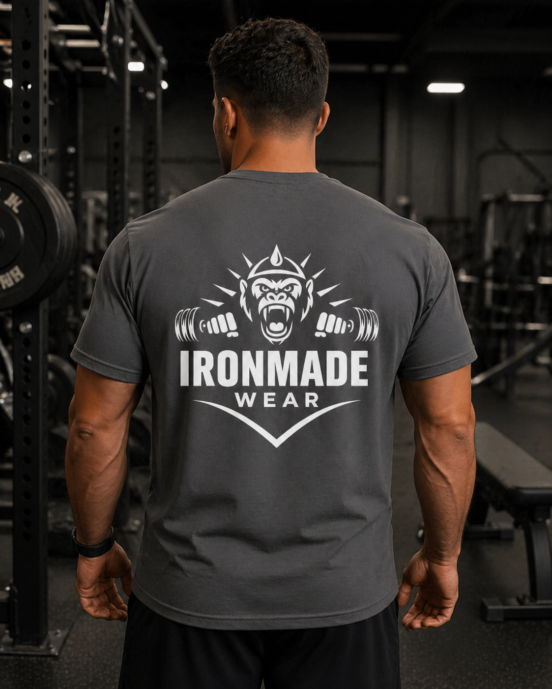 Men’s Classic Oversized Tee | Single Logo- Dark Collection