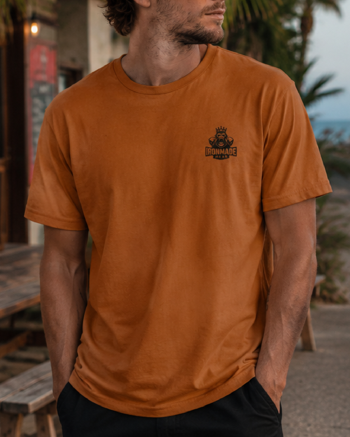 Men's T-Shirt  | Double Logo | Light Collection