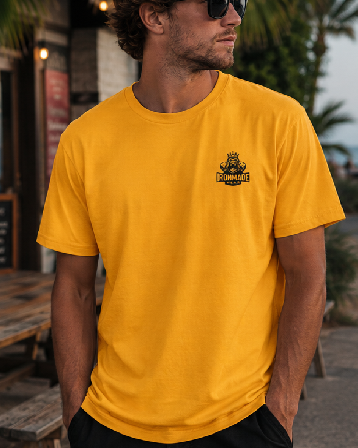 Men's T-Shirt  | Double Logo | Light Collection