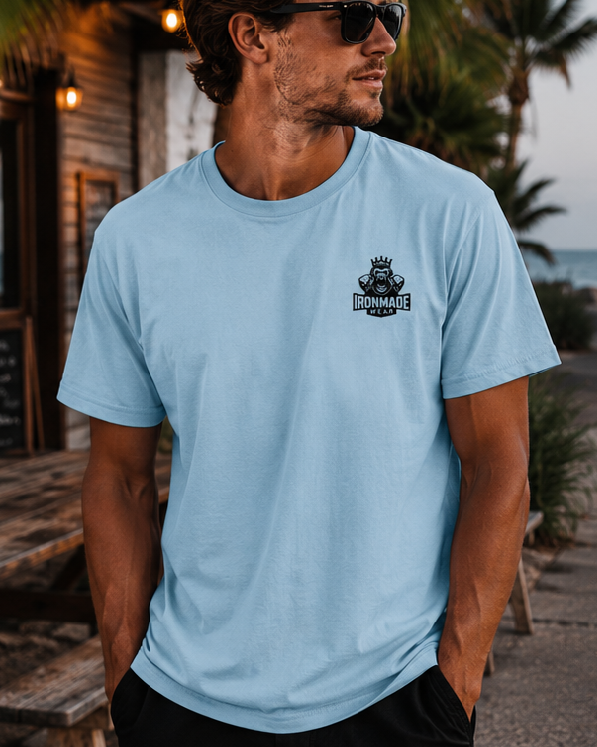Men's T-Shirt  | Double Logo | Light Collection