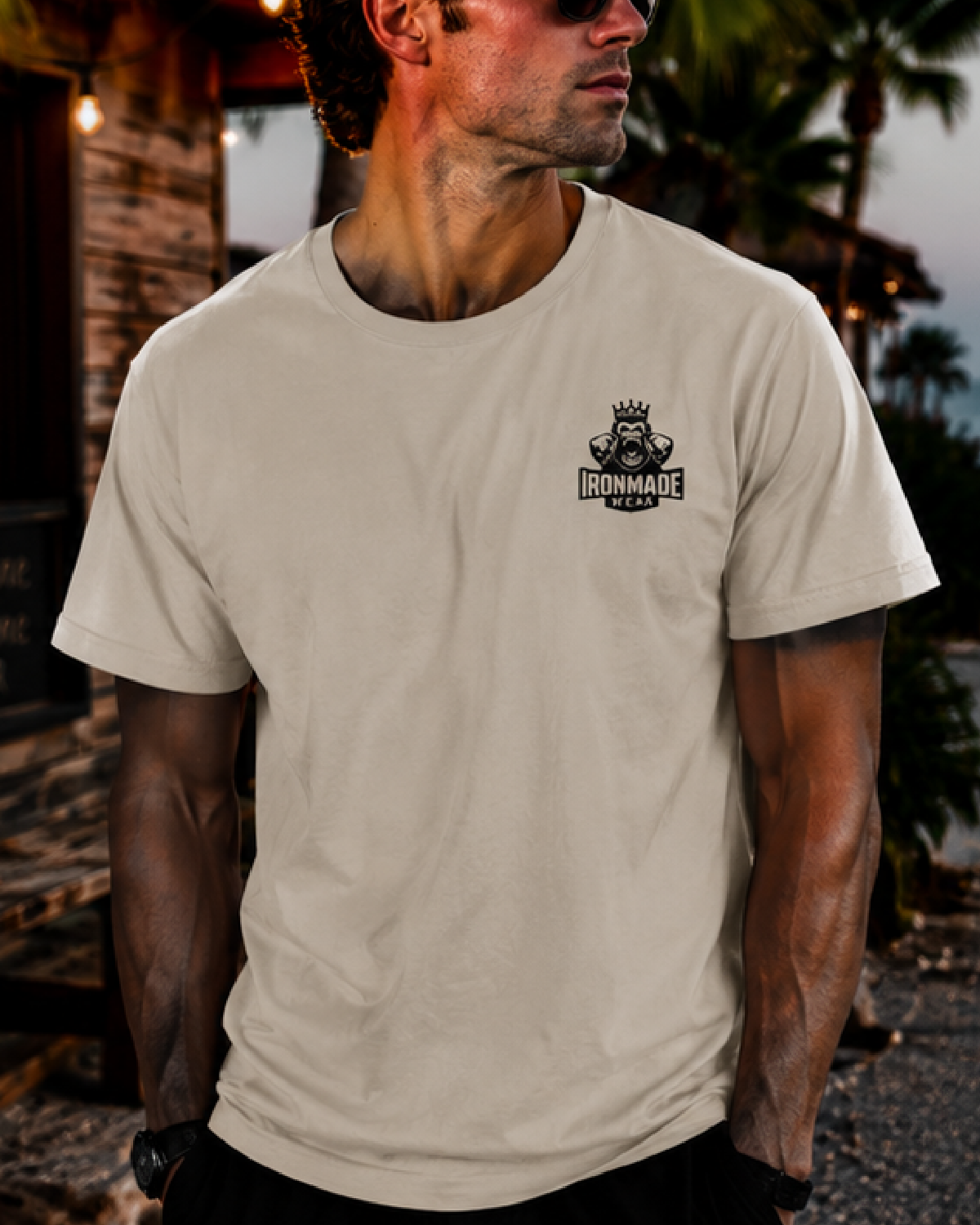 Men's T-Shirt  | Double Logo | Light Collection