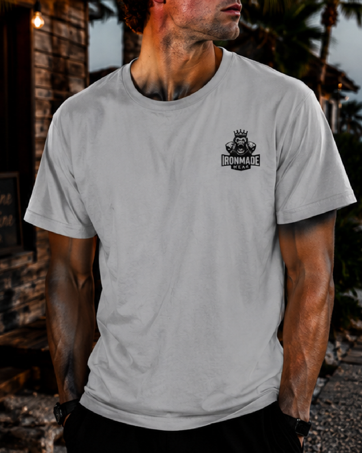 Men's T-Shirt  | Double Logo | Light Collection