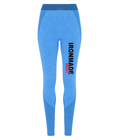 Women’s Seamless 3D Fit Sculpt Leggings in Sapphire – moisture‑wicking squat‑proof training leggings