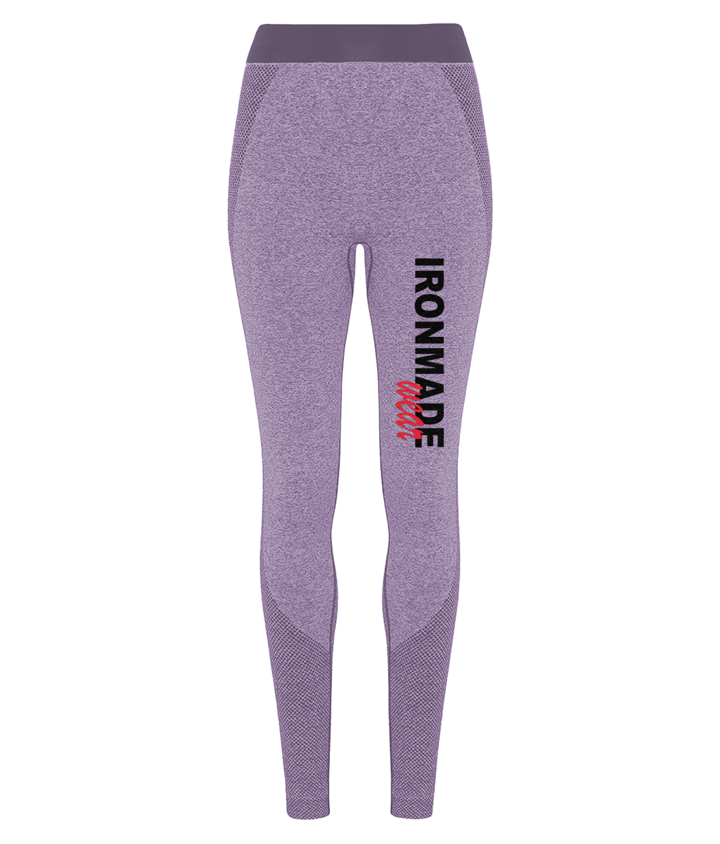 Women’s Seamless 3D Fit Sculpt Leggings in Purple – breathable fitted workout leggings