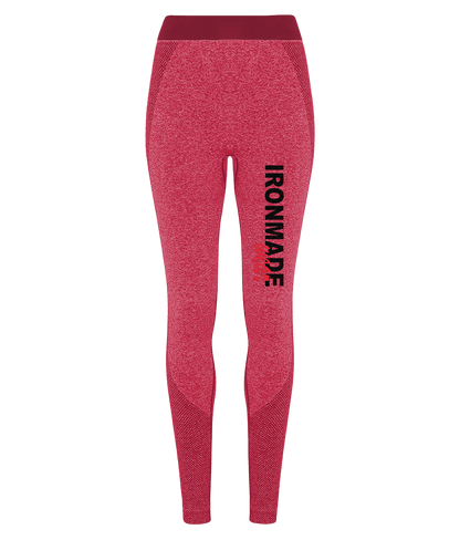 Women’s Seamless 3D Fit Sculpt Leggings in Burgundy – sculpting compression gym leggings