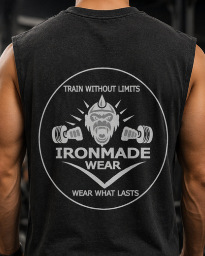 Men’s Faded Tank Top | Double Logo- Dark Collection