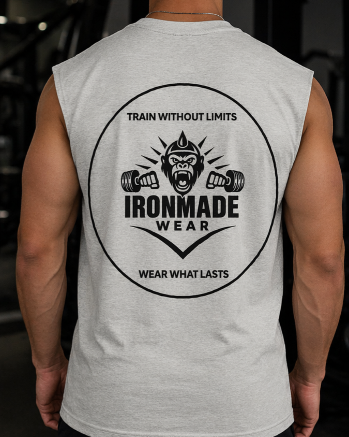 Men’s Faded Tank Top | Double Logo- Light Collection