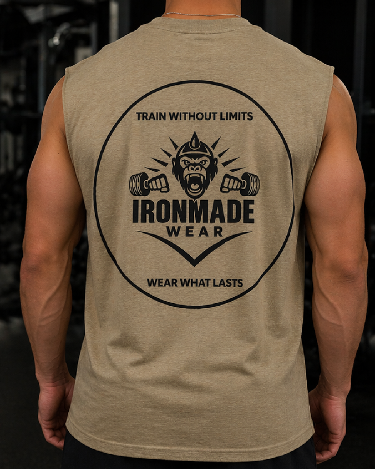 Men’s Faded Tank Top | Double Logo- Light Collection