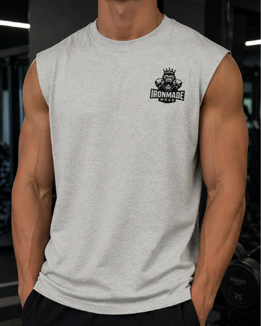 Men’s Faded Tank Top | Double Logo- Light Collection