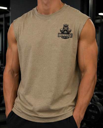 Men’s Faded Tank Top | Double Logo- Light Collection