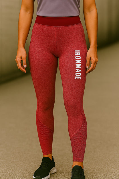 Women’s Seamless 3D Fit Sculpt Leggings in Burgundy – sculpting compression gym leggings