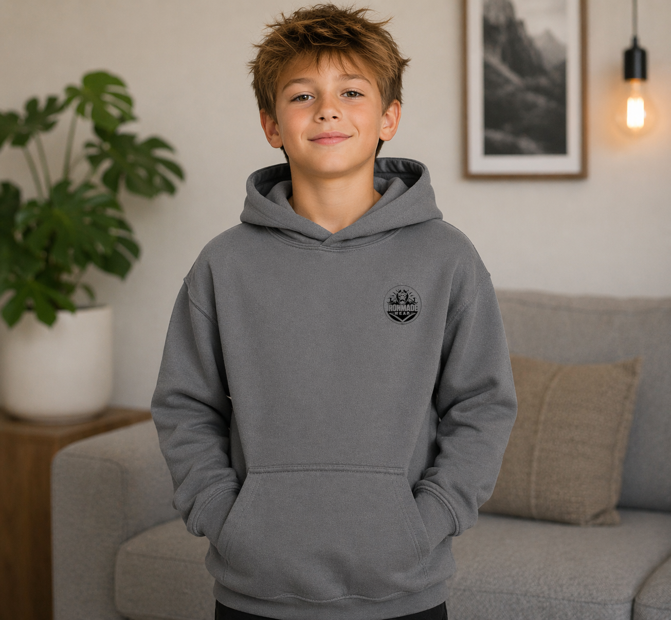 Kids Hoodie- Single Logo
