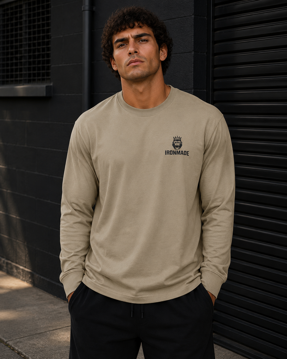 Men's Long Sleeve Tee | Single Logo