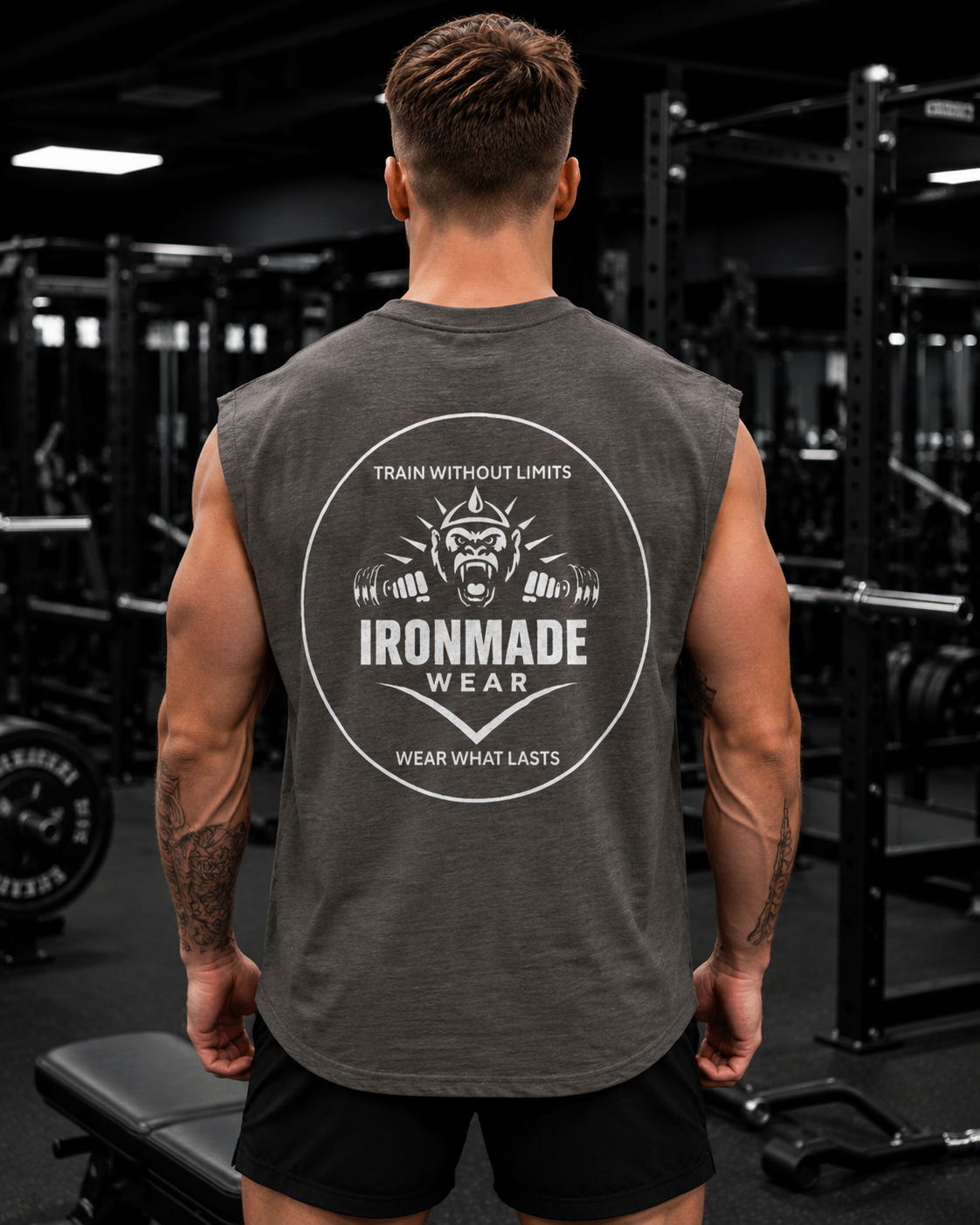Men’s Faded Tank Top | Double Logo