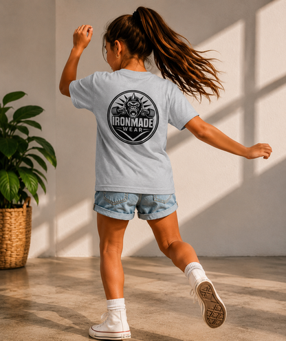 Kids Heavy Cotton T‑Shirt | Double Logo