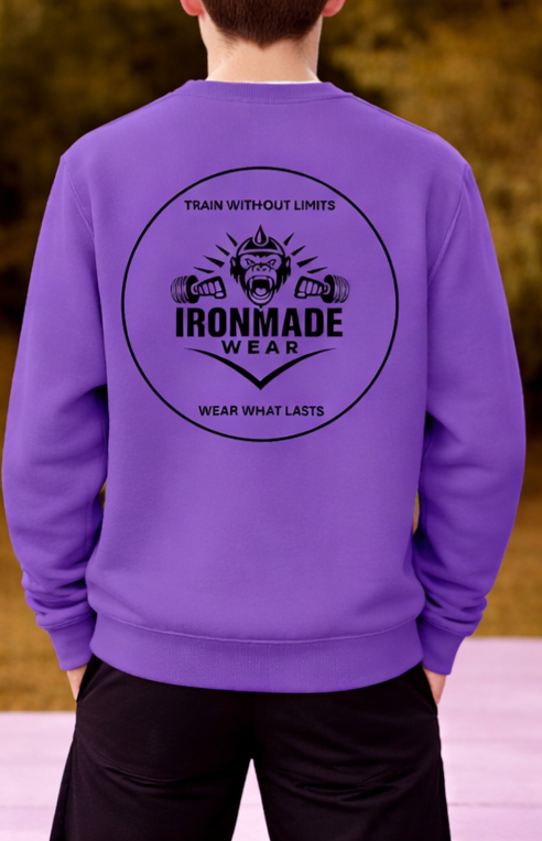 Kids sweatshirt in Purple – brushed fleece regular fit kids top