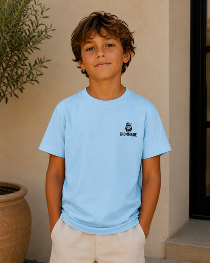 Kids Casual Tee- Embroided Logo