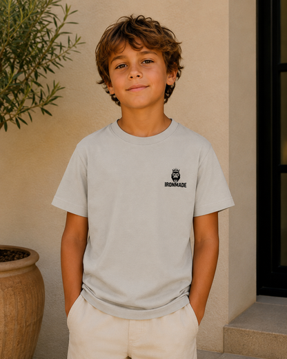 Kids Casual Tee- Embroided Logo