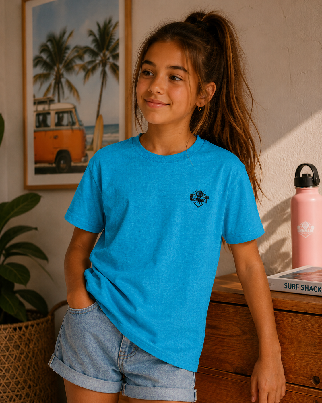 Kids Heavy Cotton T‑Shirt | Double Logo