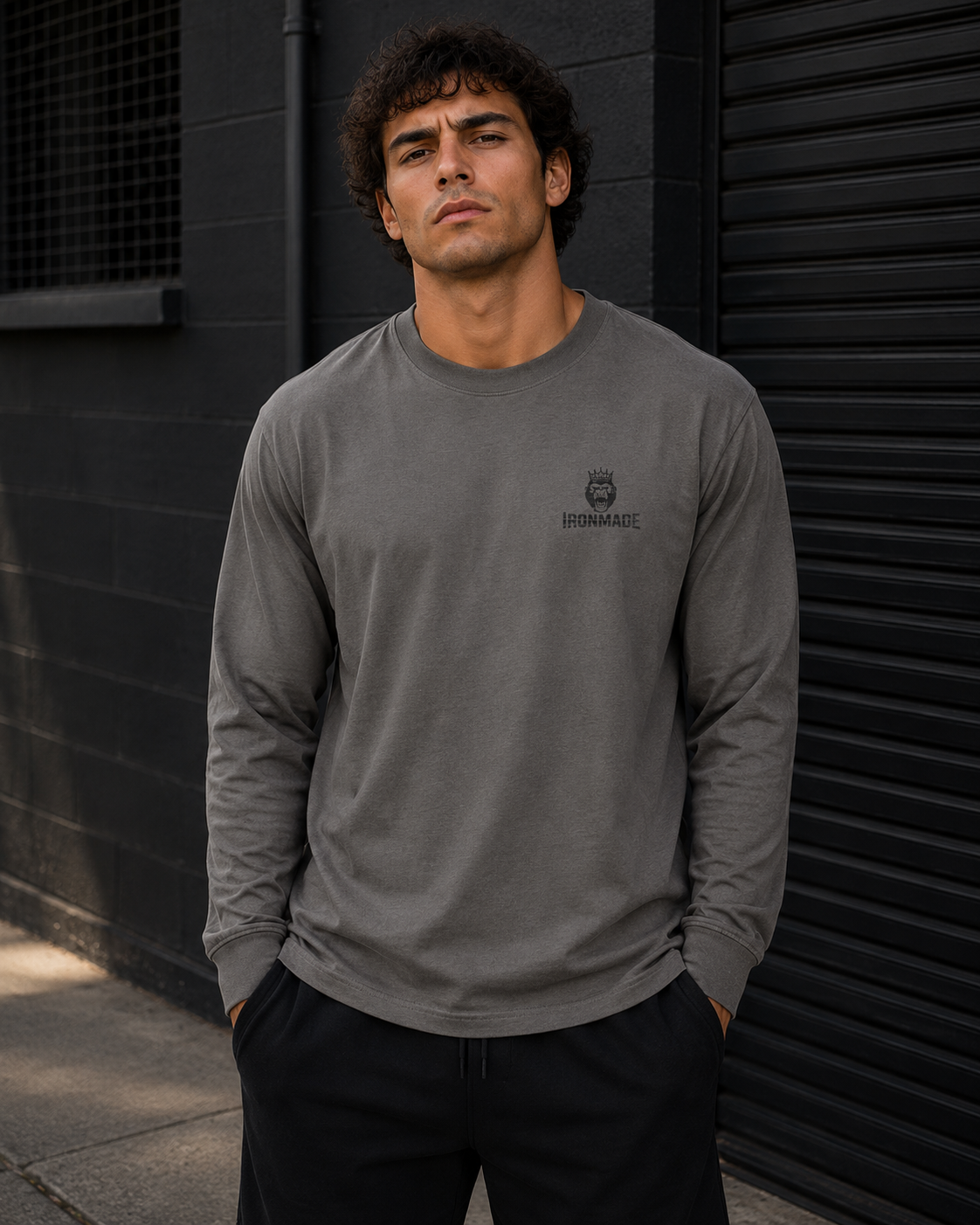Men's Long Sleeve Tee | Single Logo