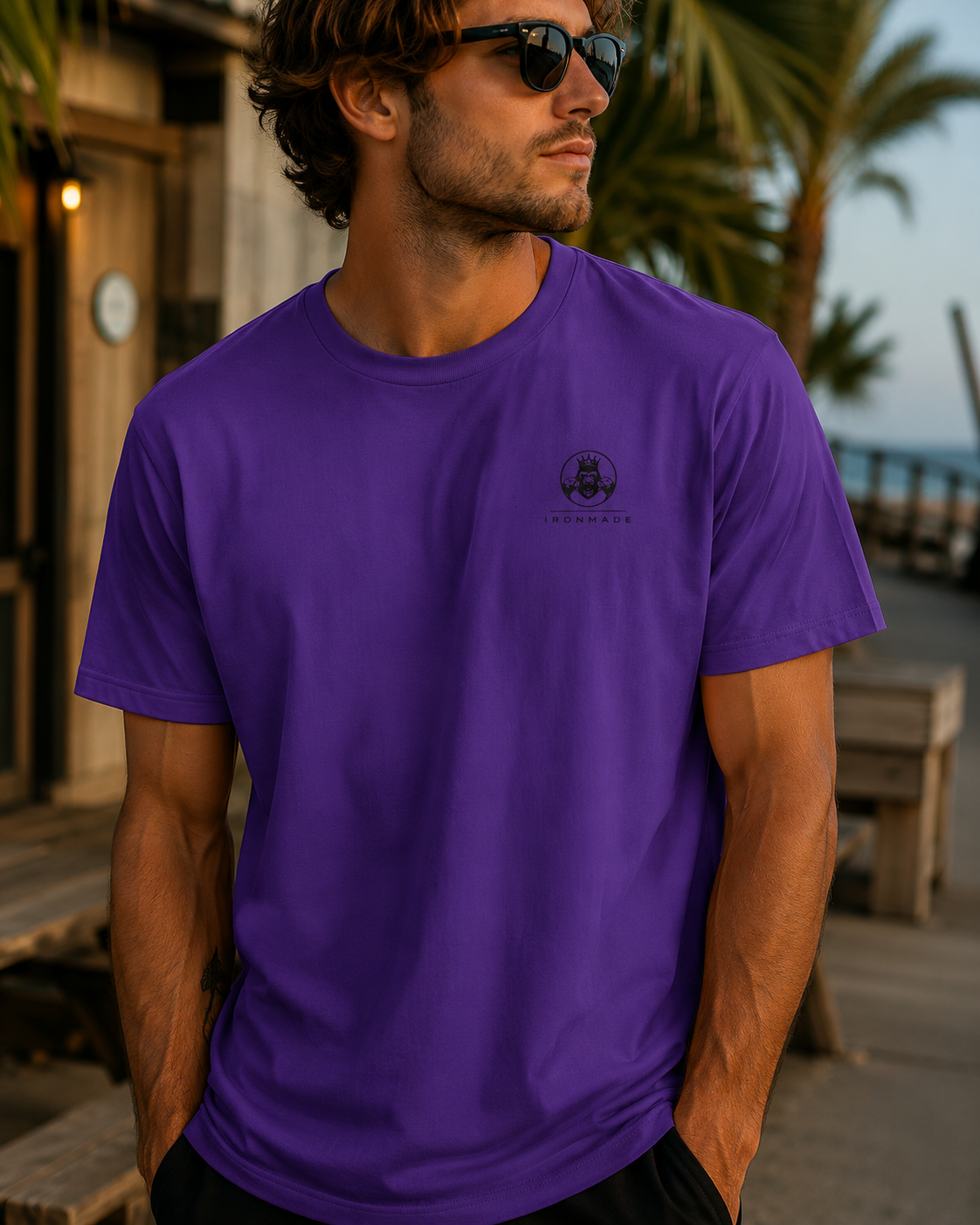 Men's Casual T-Shirt  | Double Logo