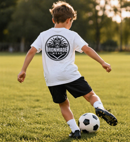 Kids Heavy Cotton T‑Shirt | Double Logo