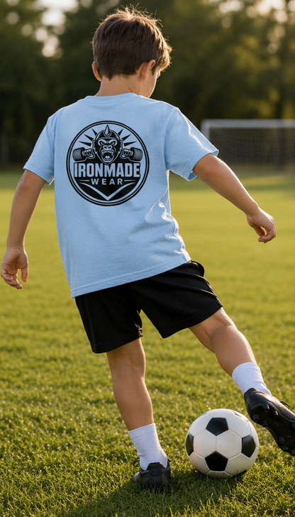 Kids Heavy Cotton T‑Shirt | Double Logo