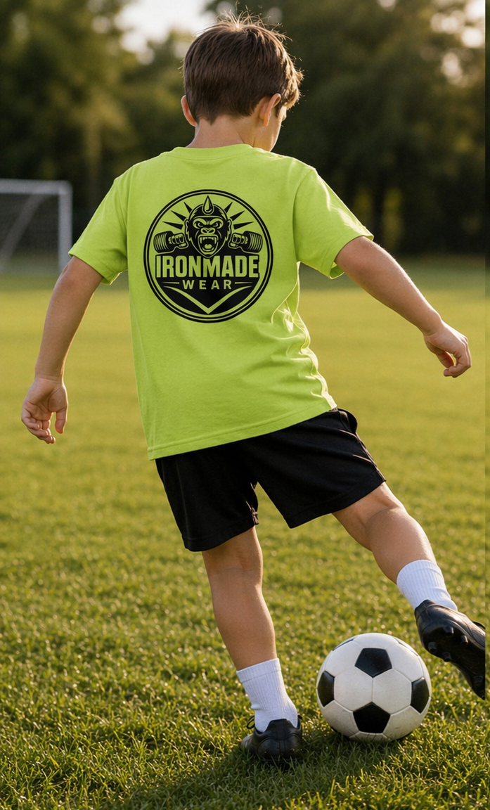 Kids Heavy Cotton T‑Shirt | Double Logo